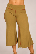 Low Rise Gaucho Pants: Taupe